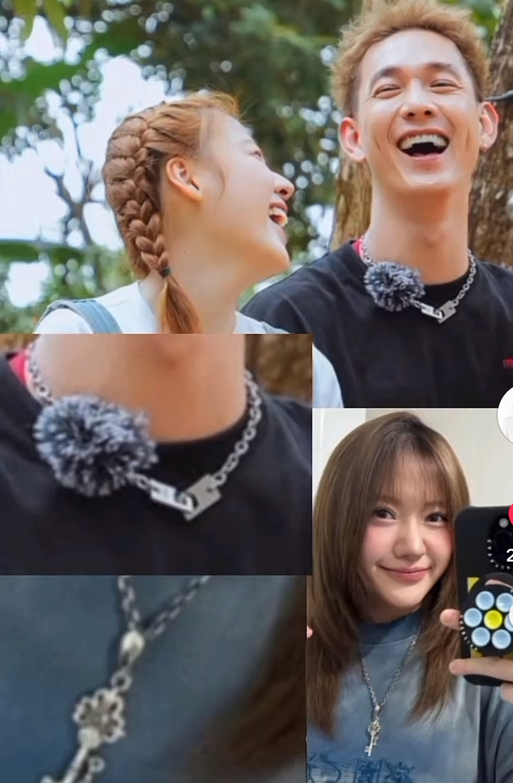 Sợi dây chuyền chìa khoá và ổ khoá của Uyển Ân và Song Luân