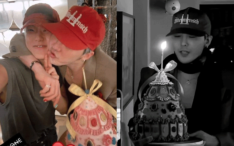 G-Dragon thổi nến sinh nhật bằng mũi
