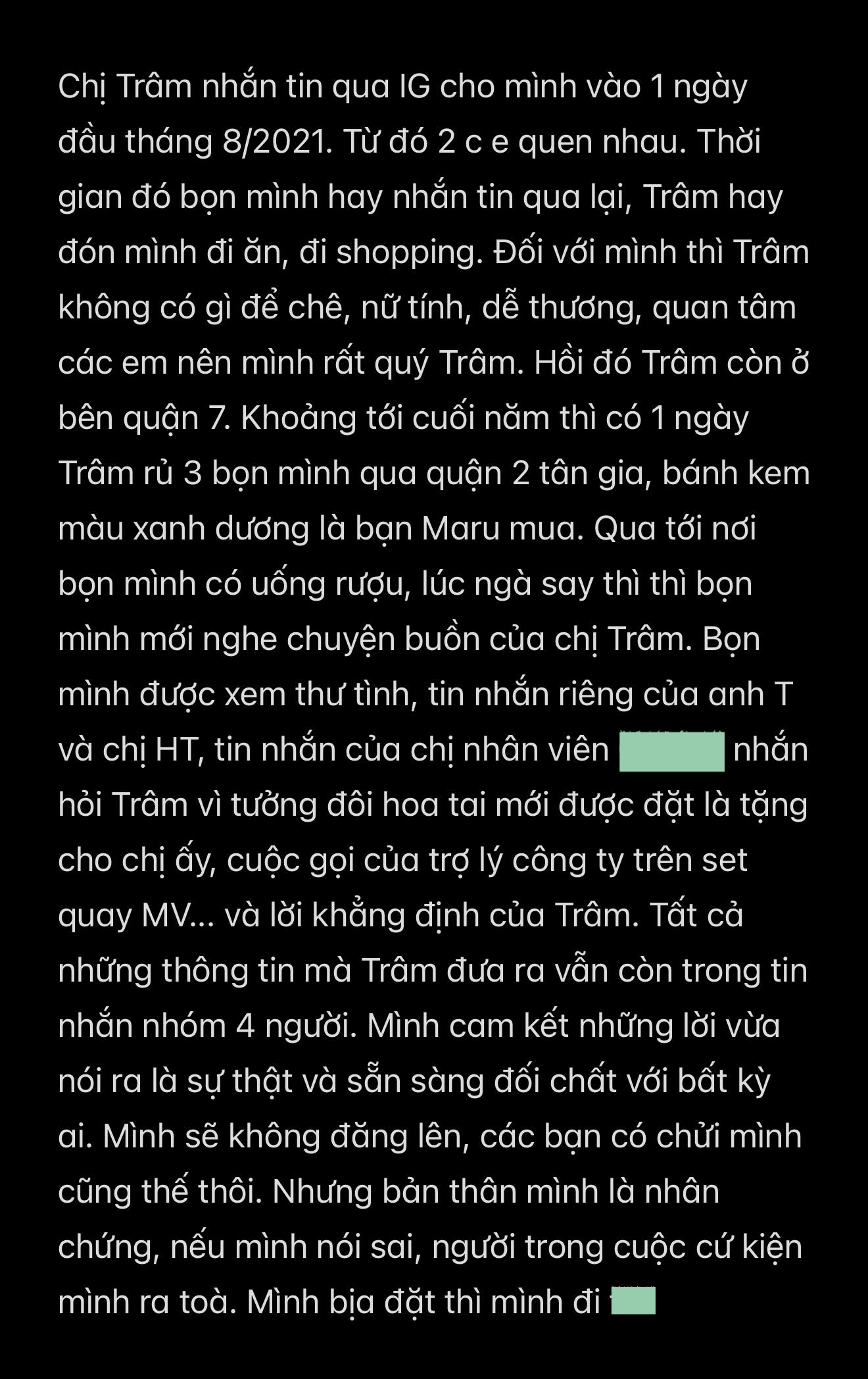 Linh Ngọc Đàm viết tâm thư lên tiếng sự thật drama