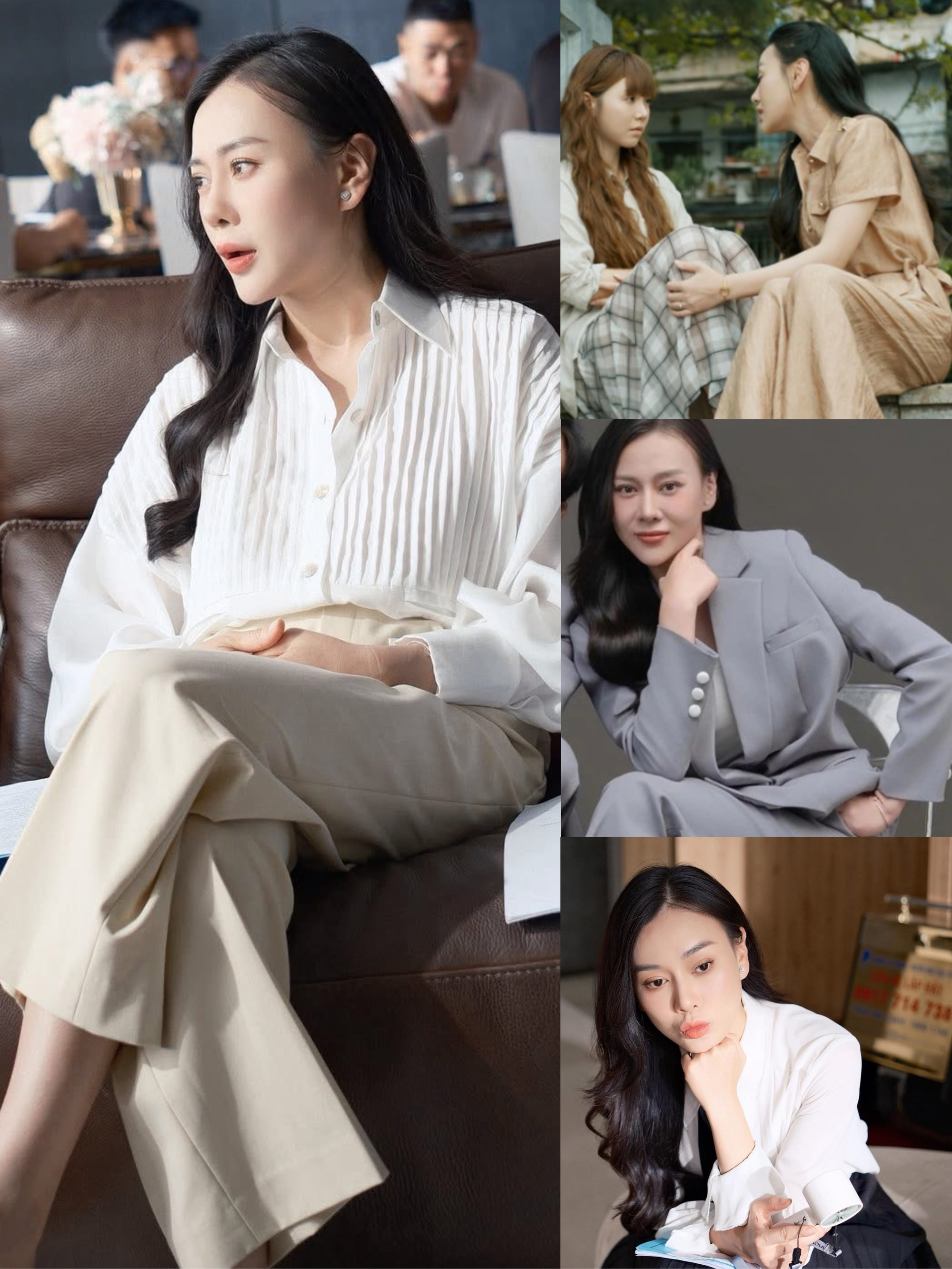 Phương Oanh nâng tầm nhan sắc và phong cách khi nhập vai Mỹ Anh