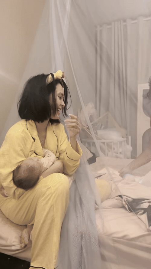 Ngoại hình gầy guộc của chồng Quỳnh Lương Ngoại hình gầy guộc của chồng Quỳnh Lương