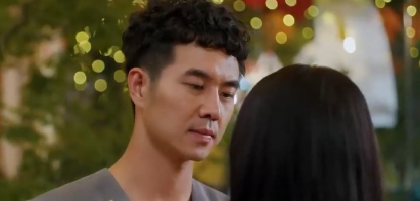 Cảnh Dũng và Ngân trong phim