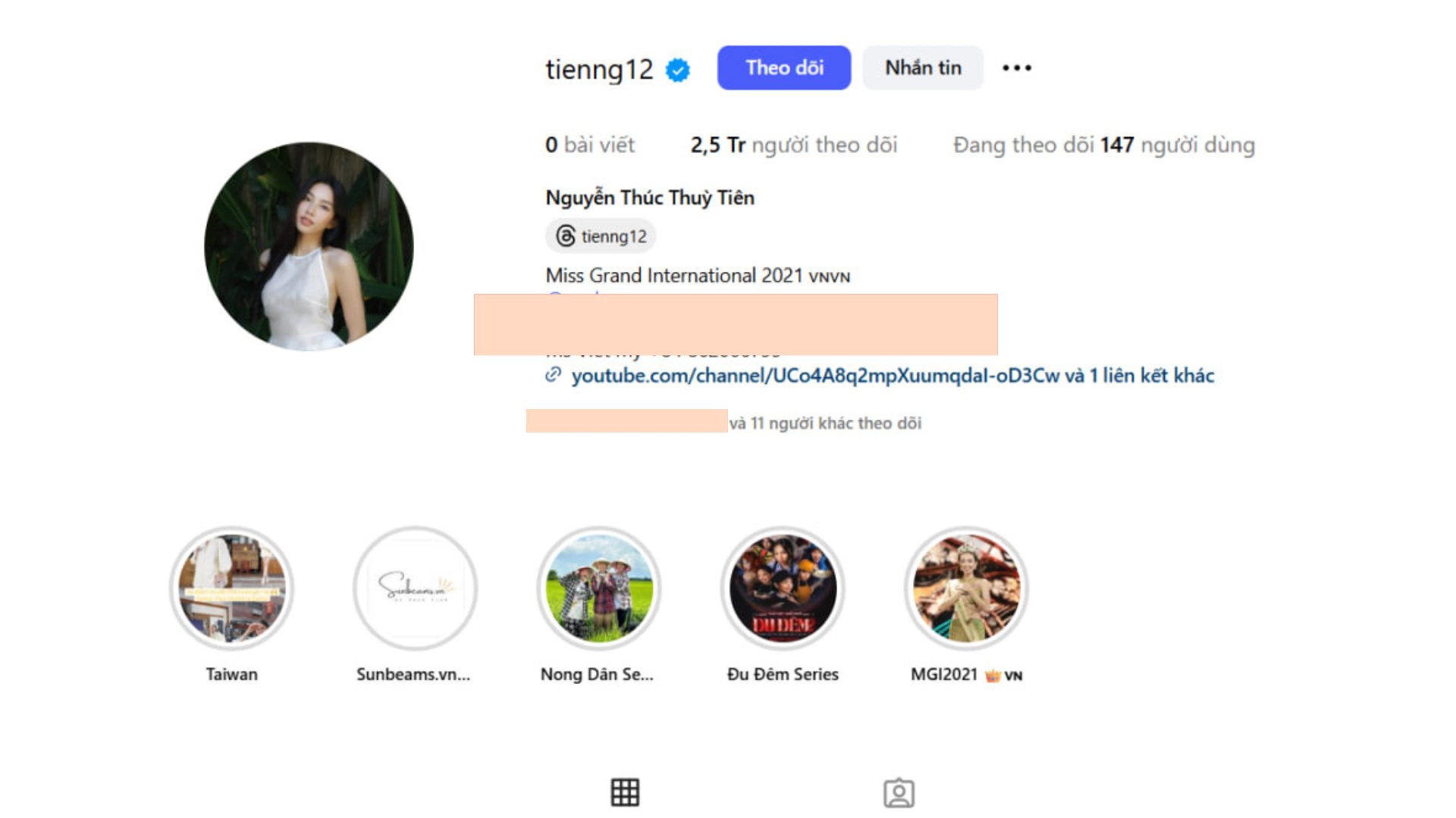 Tài khoản Instagram của Thùy Tiên tụt 300k followers