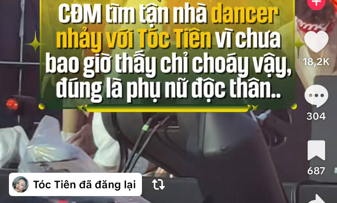 Động thái của Tóc Tiên và Touliver được chú ý