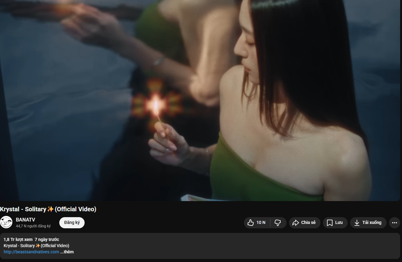 Lượt xem MV thấp của Krystal