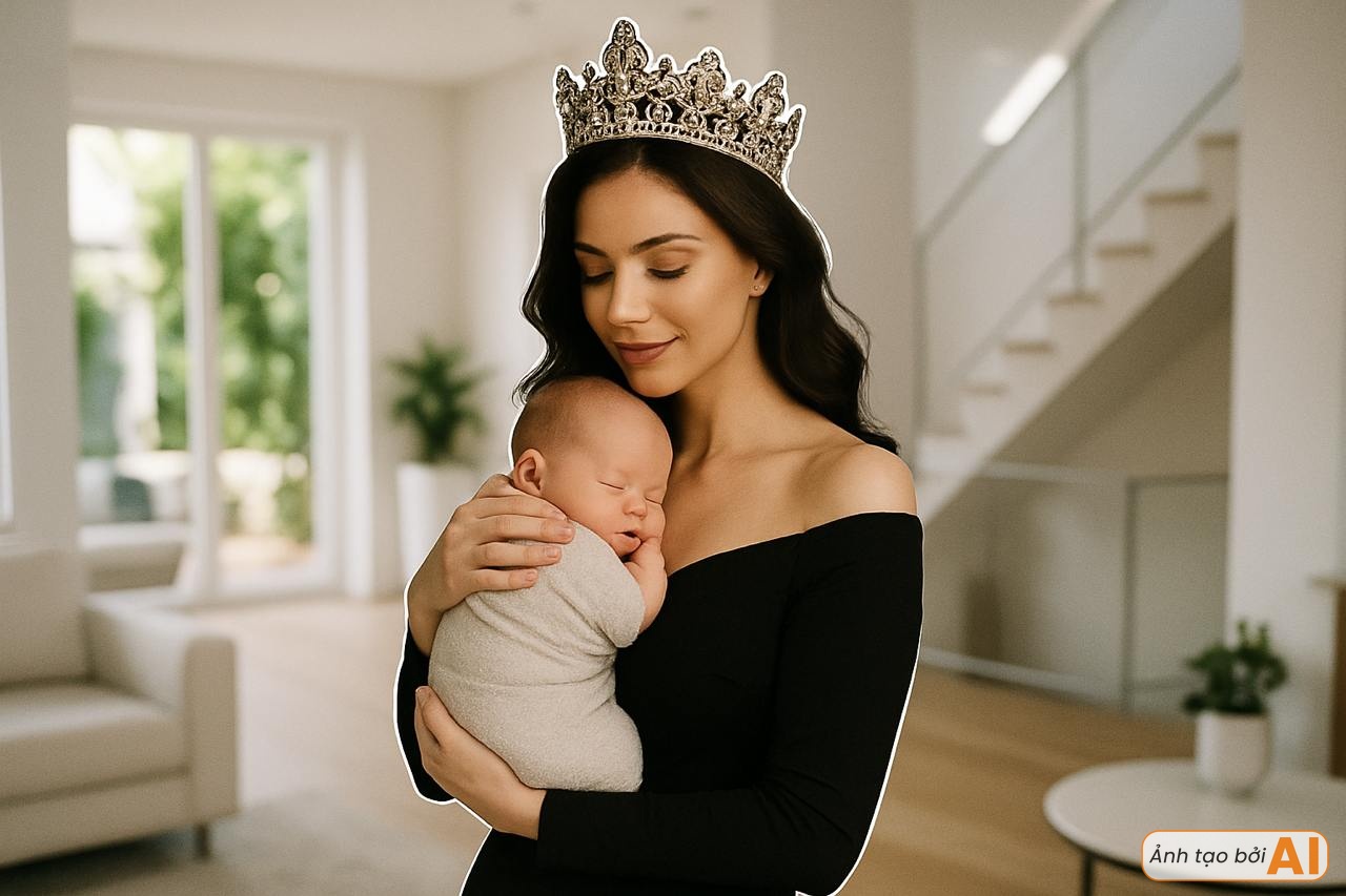 Á hậu của cuộc thi 'chánh cung' mất tích bí ẩn, hoá ra vừa sinh quý tử đầu lòng! Á hậu T với phong cách nhẹ nhàng, ngọt ngào