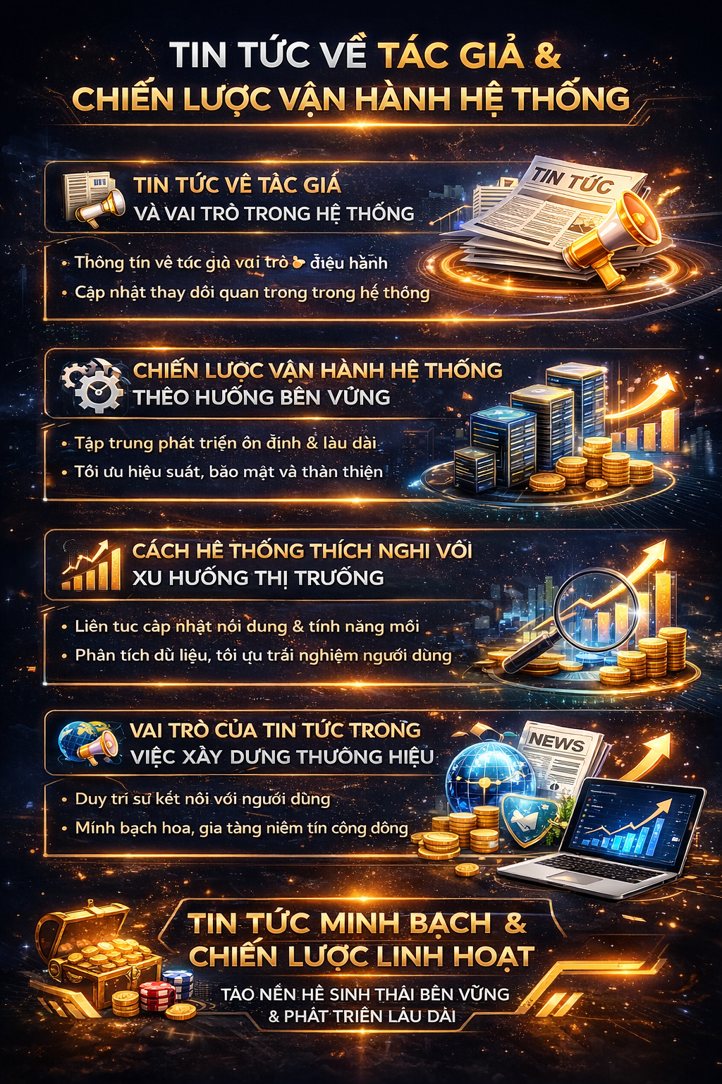 Chiến lược vận hành và tin tức hệ thống